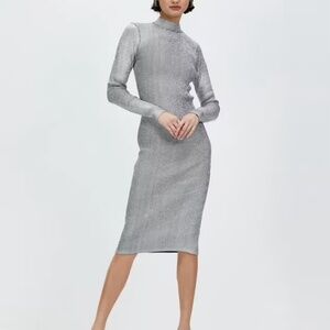 Sass & Bide Hollographic Foil Knit Dress BNWT Size Small